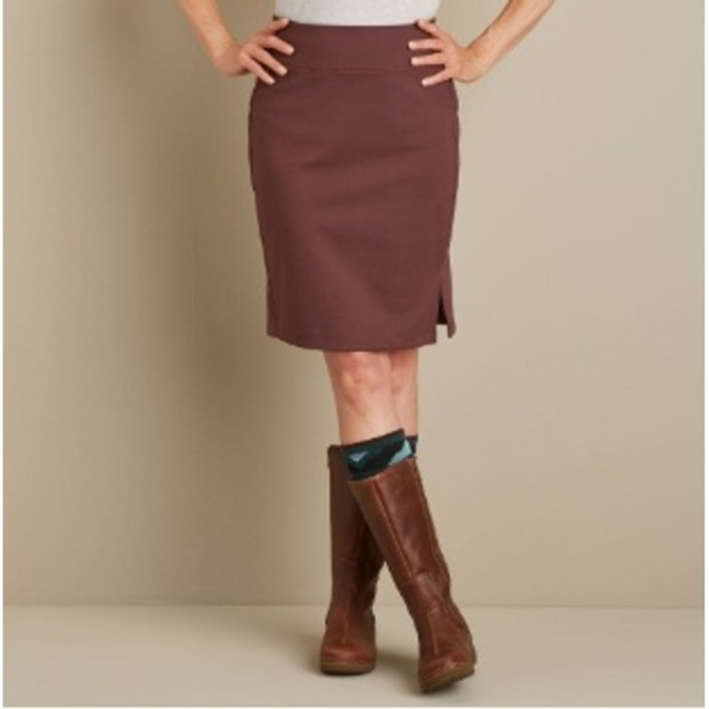 Duluth Trading Co Women's‎ Size 8 Brown Ponte Pro Skirt Minimalist Gorpcore